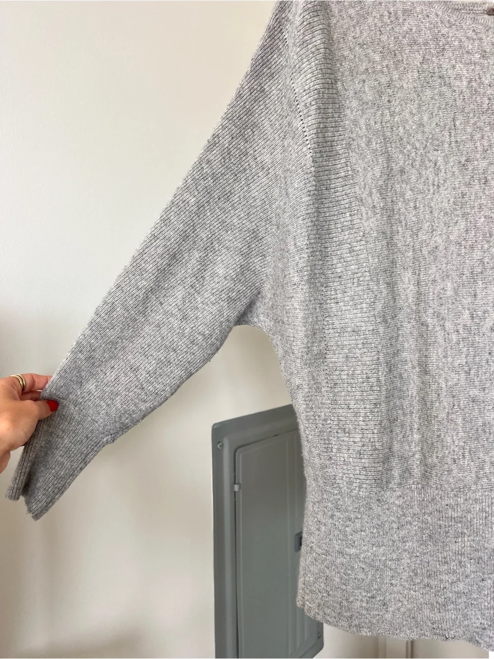Free People Cashmere & Silk Oversized Knit Pullover Sweater Size Small/Medium